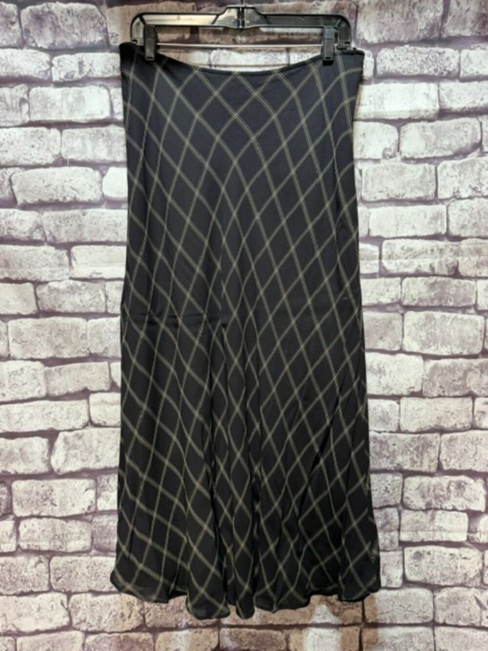 Talbots Black & Beige Fully Lined Skirt Size 14